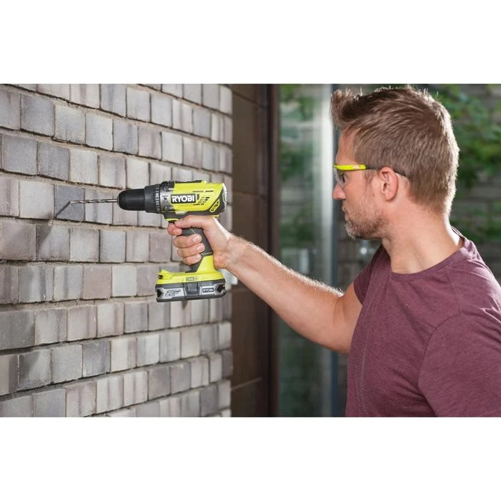 Ryobi R18PD3-2C20SLF 18V ONE+ Cordless Combi Drill & Torch Starter Kit (2 x 2.0Ah)