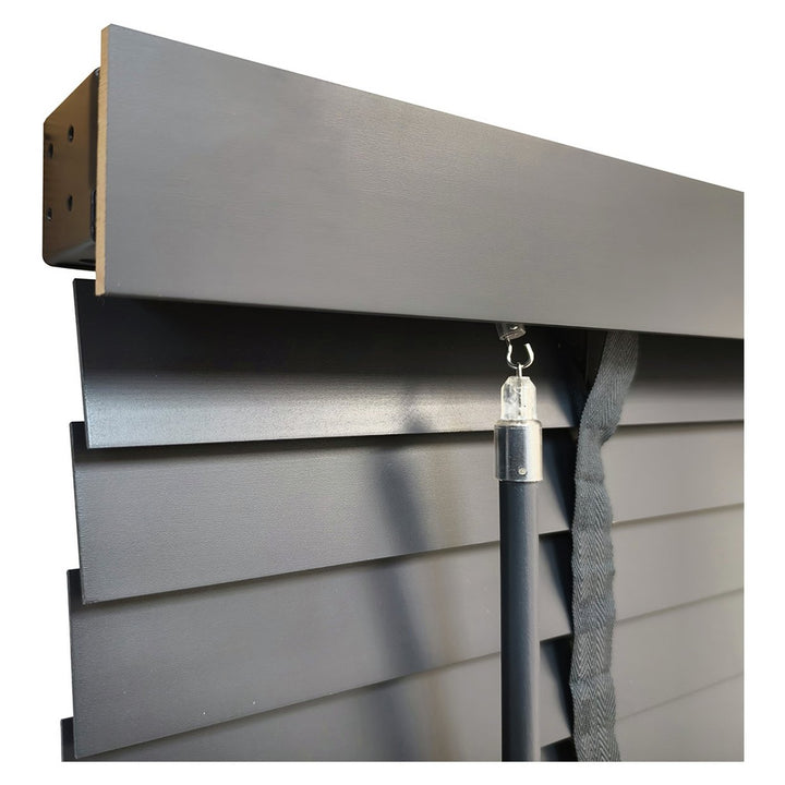 Little Black Book Basswood Grey 50mm Venetian Blind - 100cm