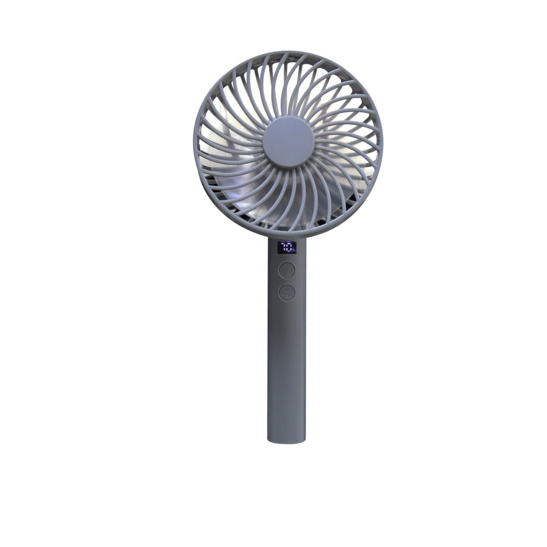 Challenge Grey Hand Held Desk Fan With Dock - 4 Inch
