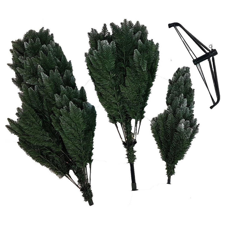 Premier Decorations 7ft Scandinavian Fir Hinged Christmas Tree - Green