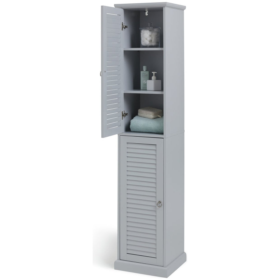 Home Le Marais Louvered Tallboy - Grey