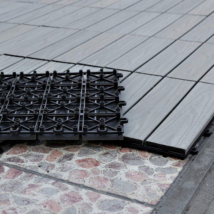 Workpro Decking Tiles 4 Pack - Grey