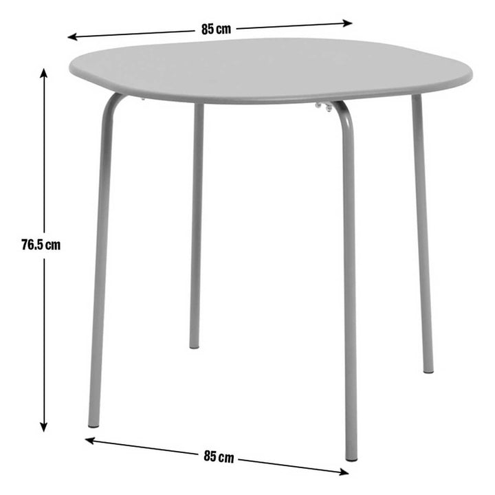 Habitat Jayla Metal Black Dining Table & 4 Black Chairs