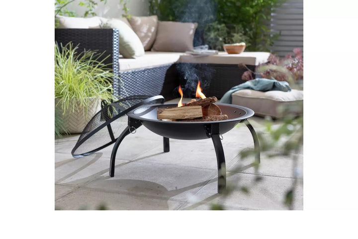 Home Foldable Firepit - Black