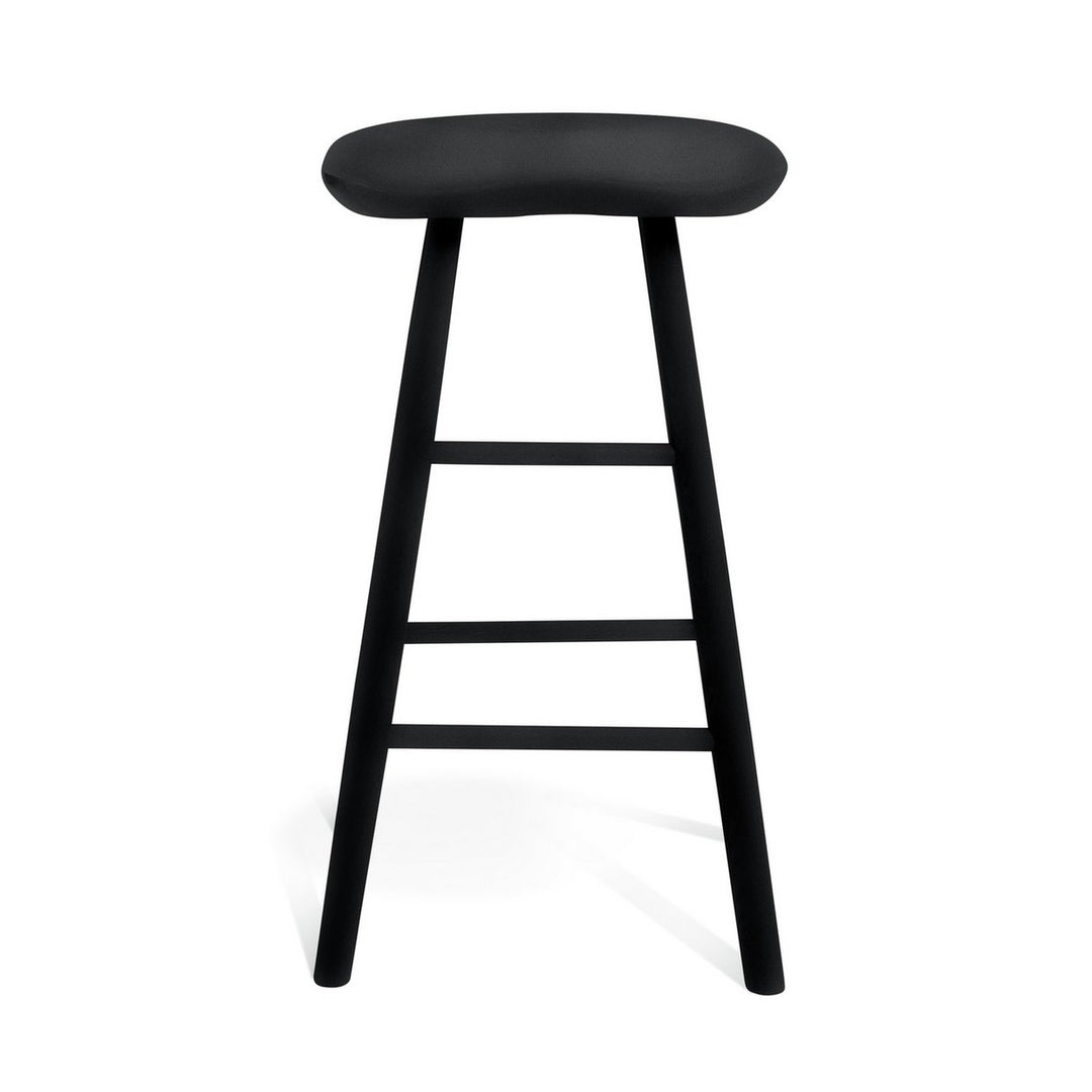 Habitat Barnwell Oak Tall Stool - Black