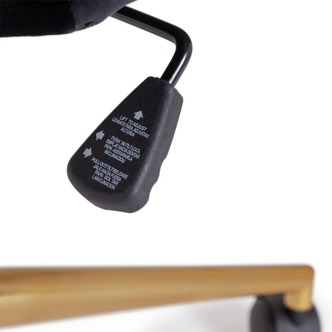 Habitat Clarice Velvet Office Chair - Black