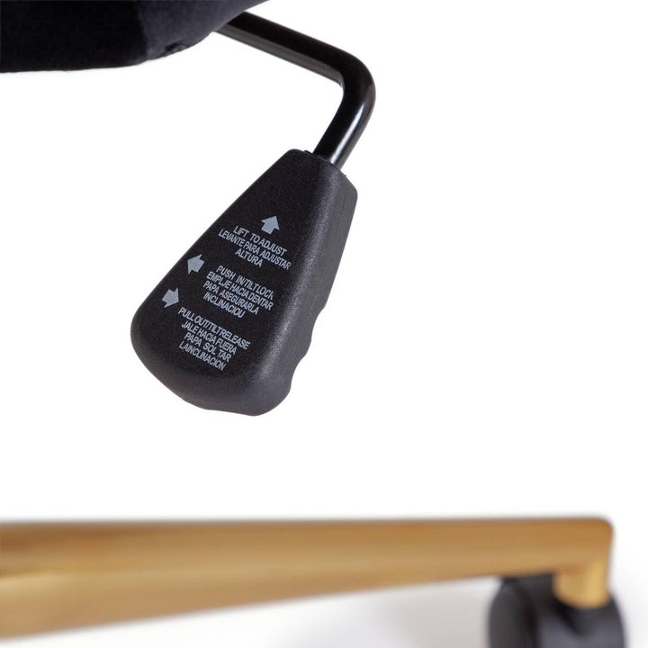 Habitat Clarice Velvet Office Chair - Black