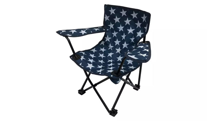 Pro Action Star Print Polyester Kids Folding Camping Chair