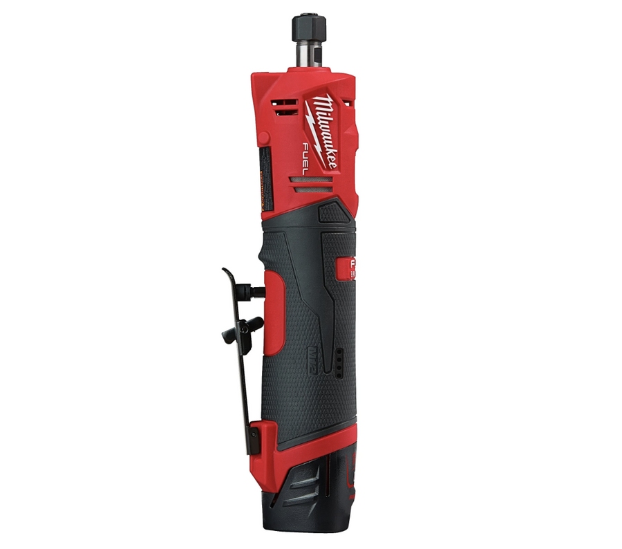 Milwaukee M12 FDGS-422B 12V Fuel Brushless Straight Die Grinder with 2x Batteries