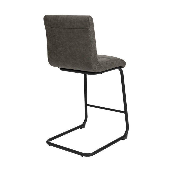 Home Baylor Faux Leather Counter Bar Stool - Grey