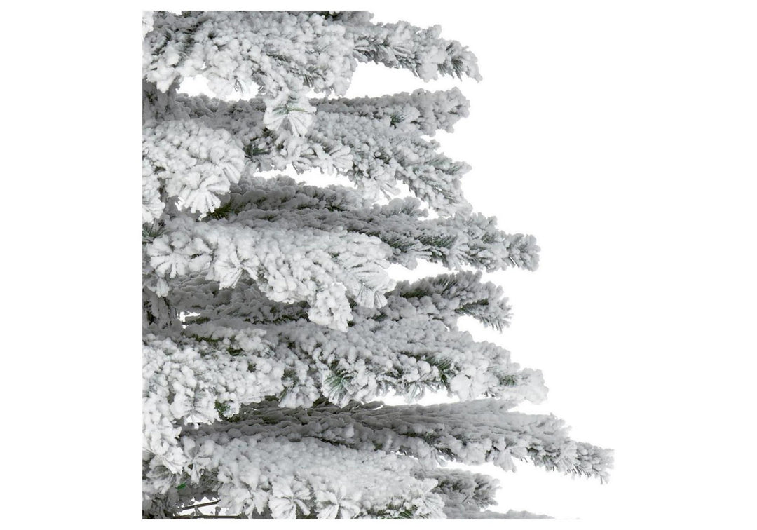 Premier Decorations 6ft Flocked Mountain Pine Christmas Tree