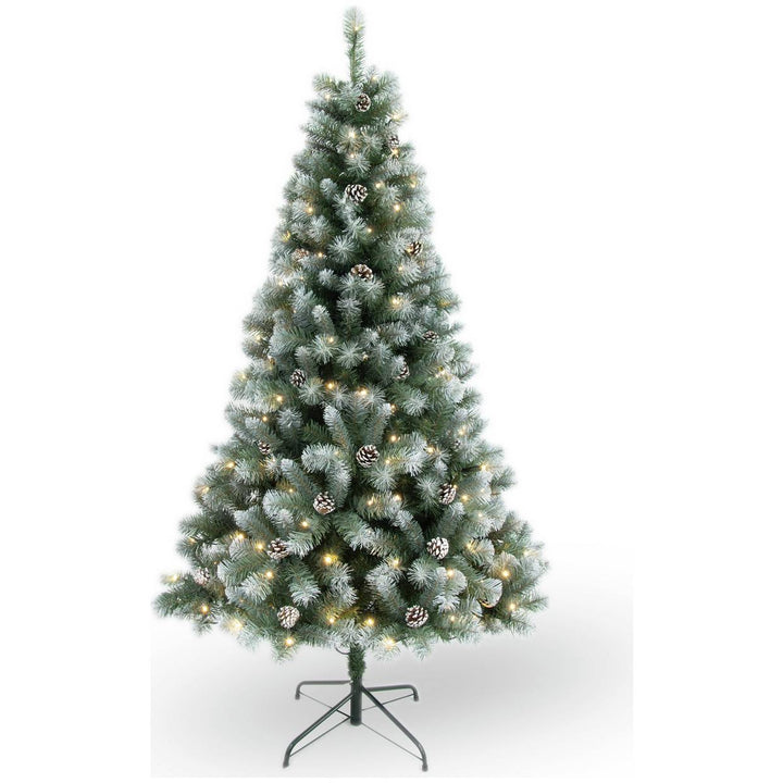 Habitat 5ft Blue Oscar Pine Cone Christmas Tree