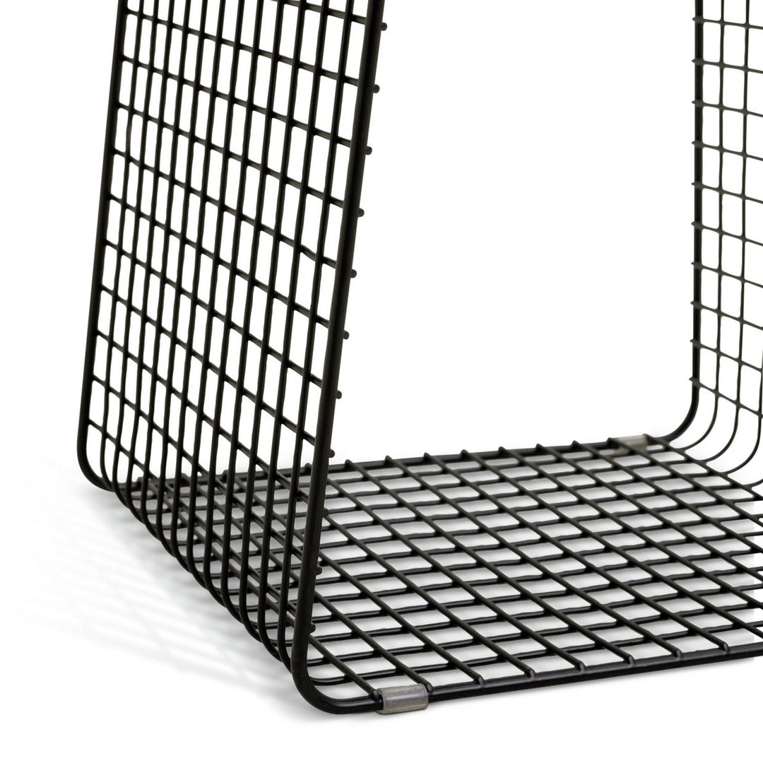 Habitat Cal Metal Bedside Table - Black