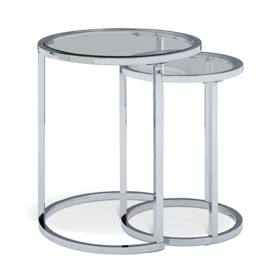 Home Boutique Nest of 2 Tables - Silver