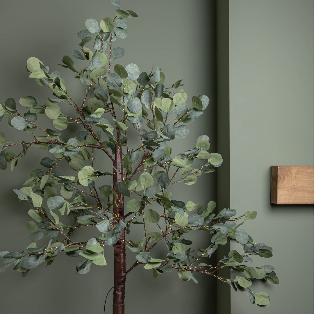 Samuel Alexander 6ft Light Up Eucalyptus Christmas Tree with 360 Warm White LEDs