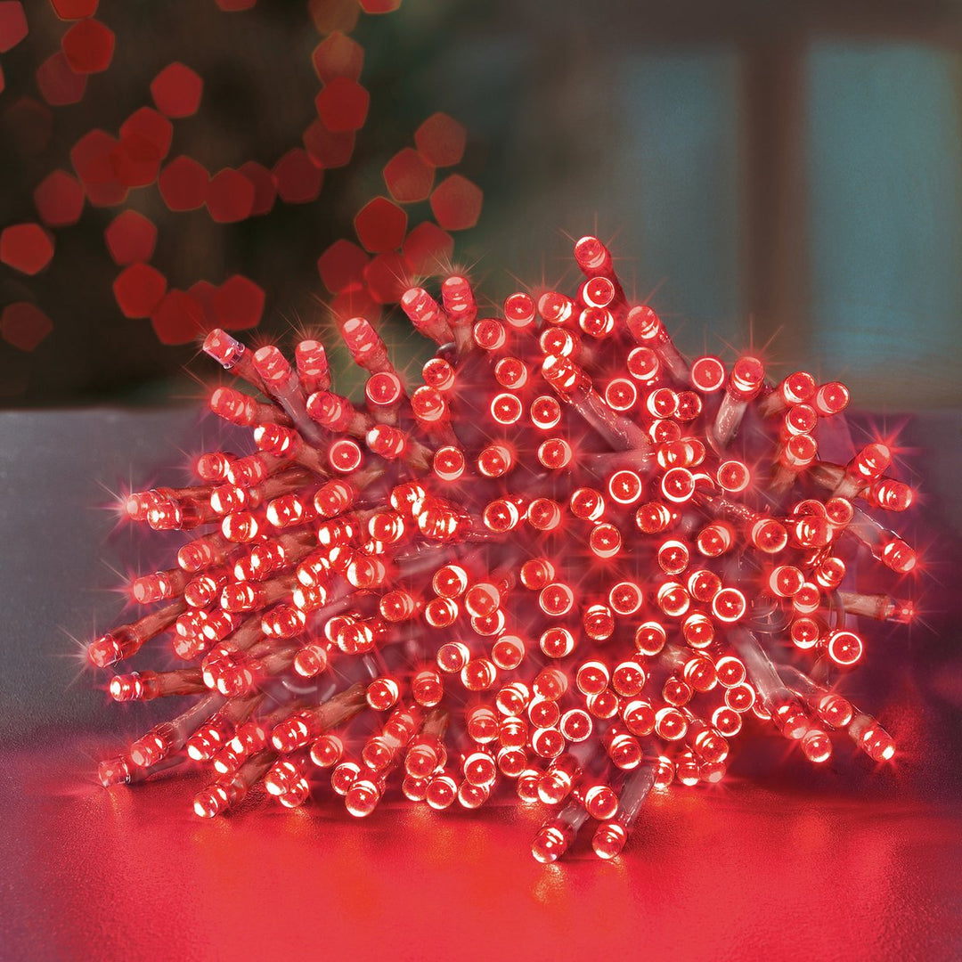 Premier Decorations 200 Red LED Christmas Tree Lights