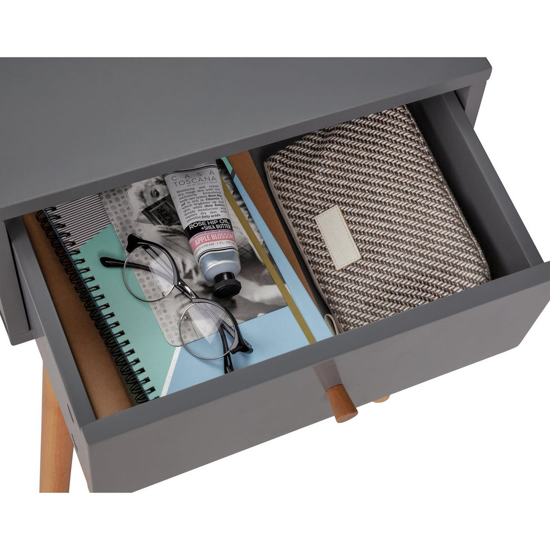 Habitat Otto 1 Drawer Bedside Table - Grey