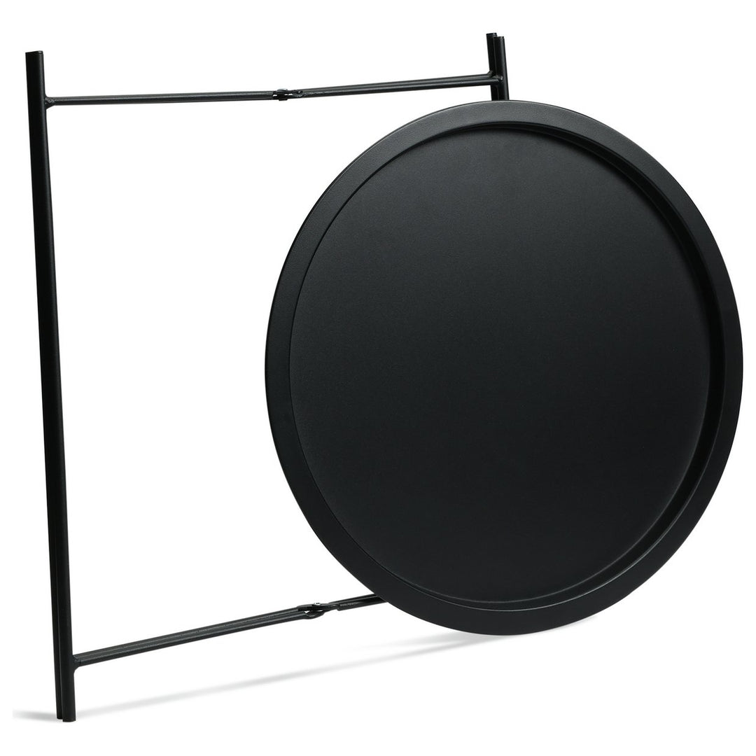 Habitat Pula Folding Metal Garden Side Table - Black