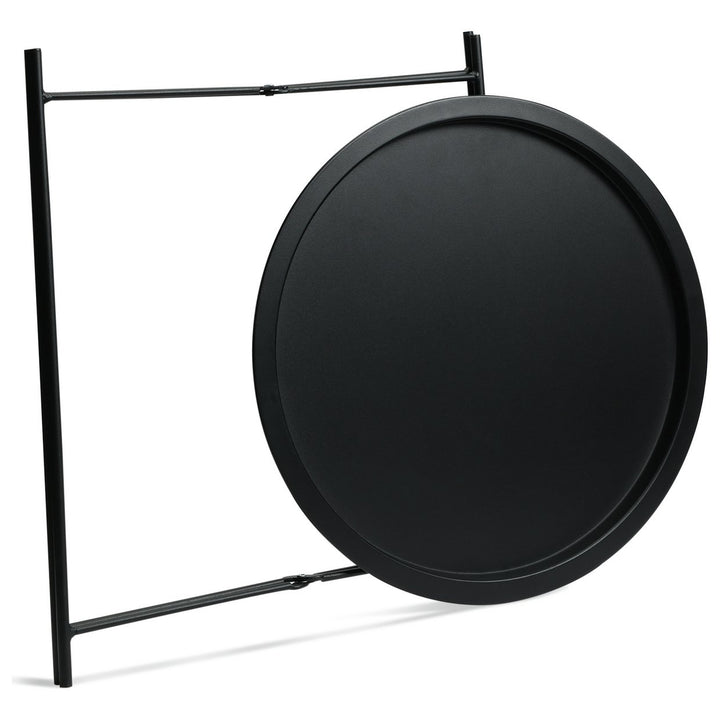 Habitat Pula Folding Metal Garden Side Table - Black
