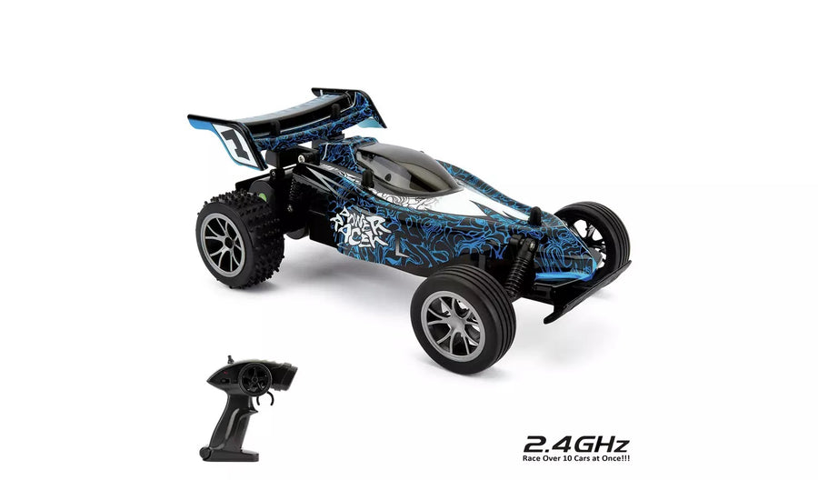 High Speed Racer 1:16 Radio Controlled Sports Car - Blue