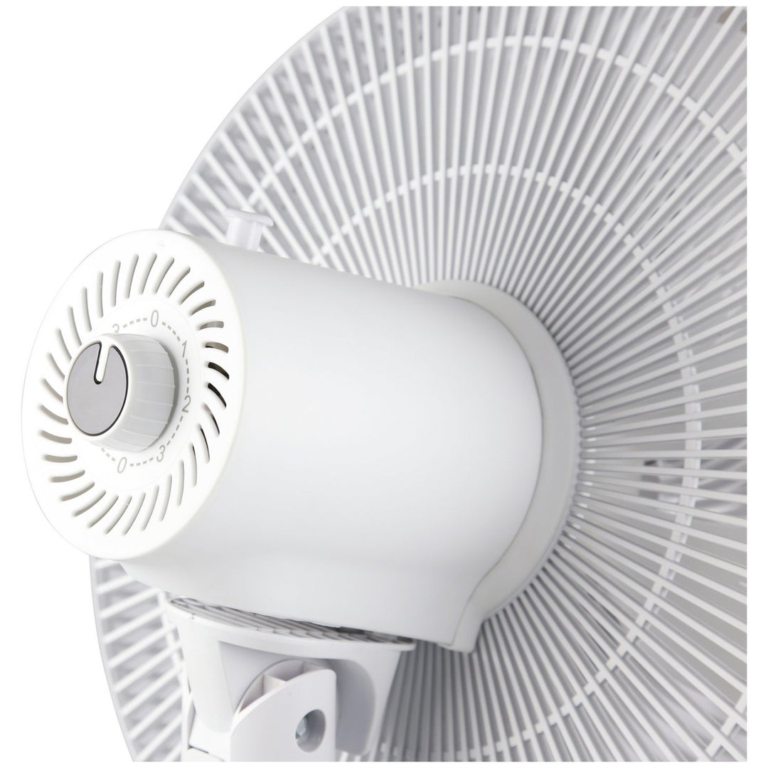Bush White Pedestal / Desk Fan - 16 Inch