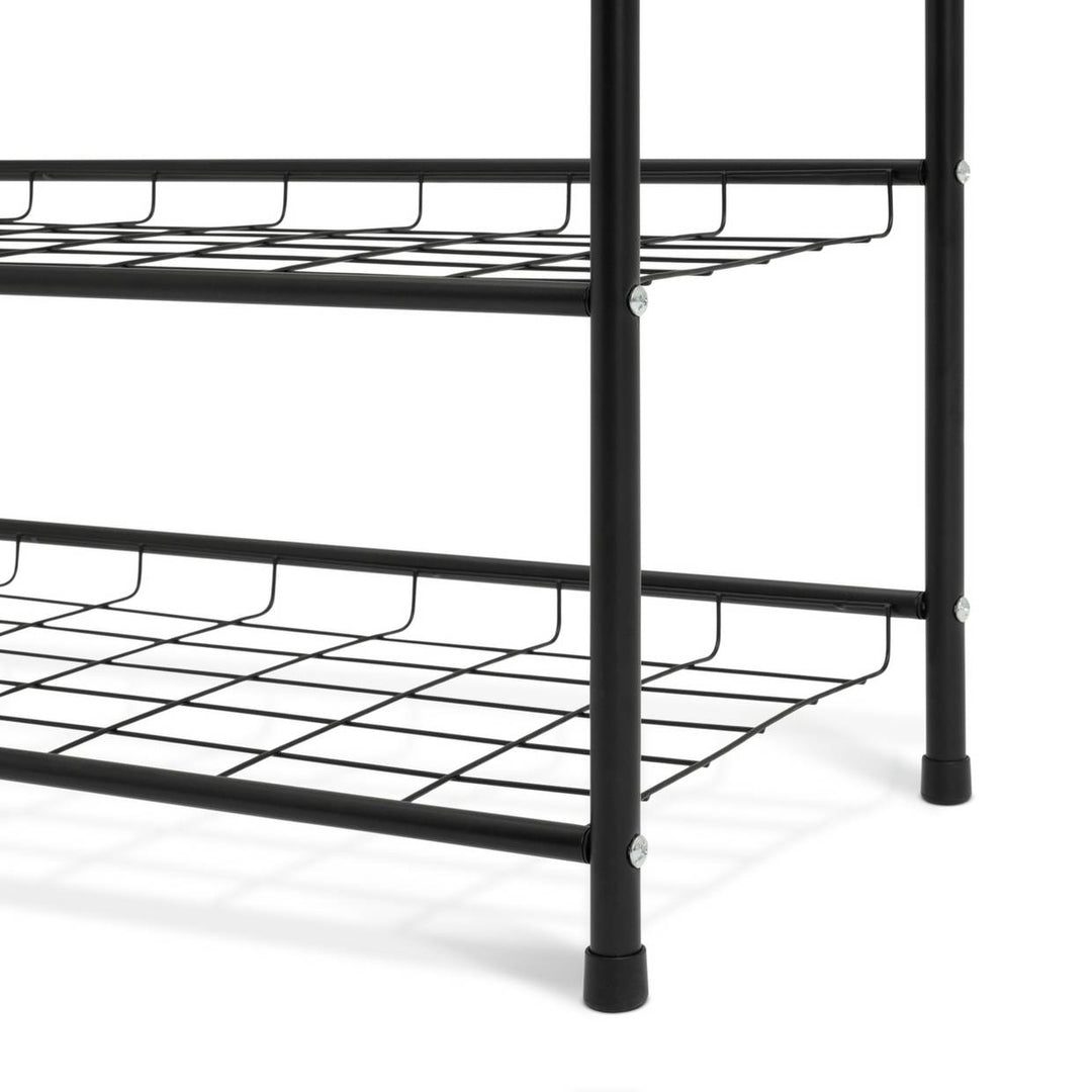 Home Jorn 6 Shelf Shoe Storage Rack - Black