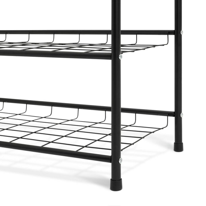 Home Jorn 6 Shelf Shoe Storage Rack - Black