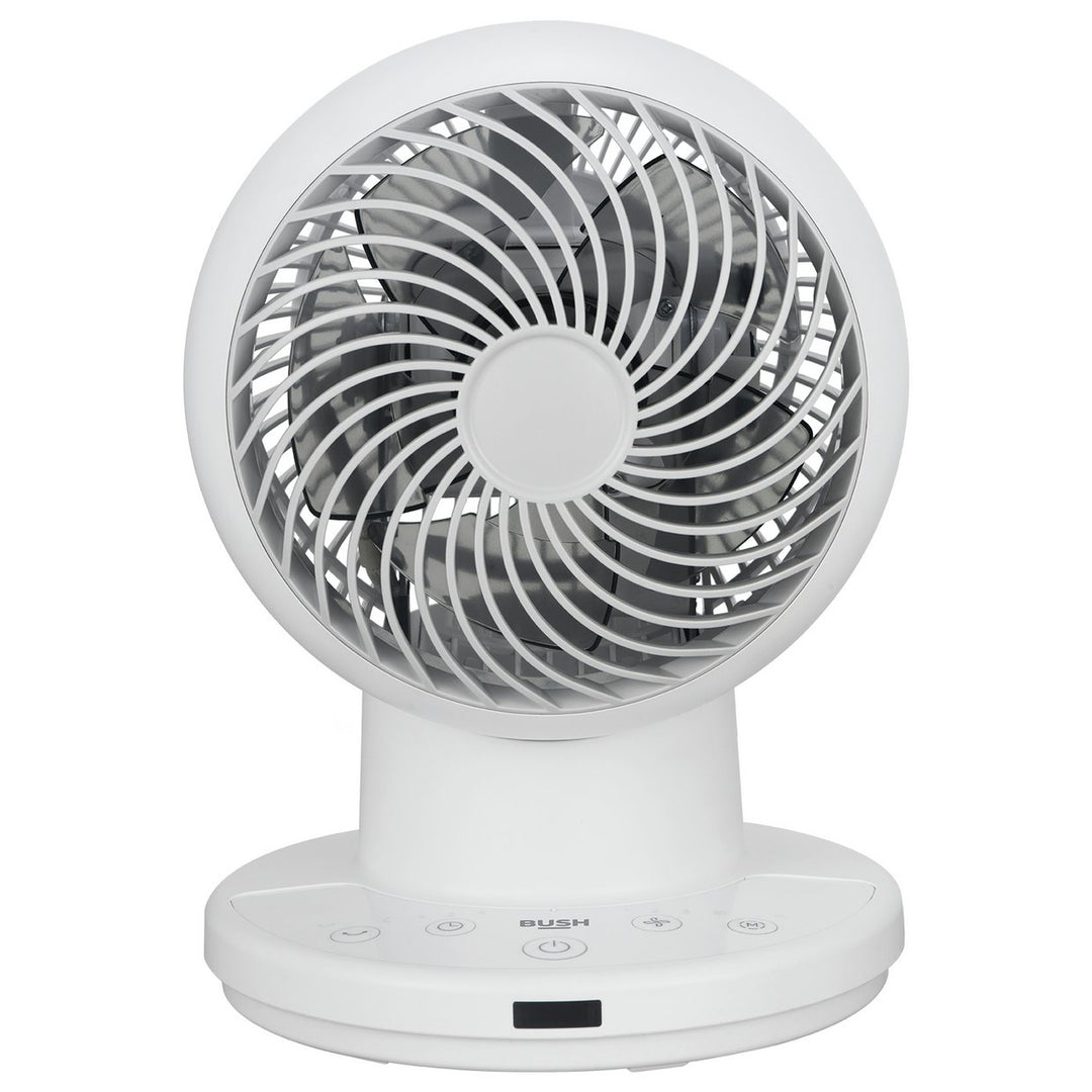 Bush 6 Inch White Desk Fan with Remote Control