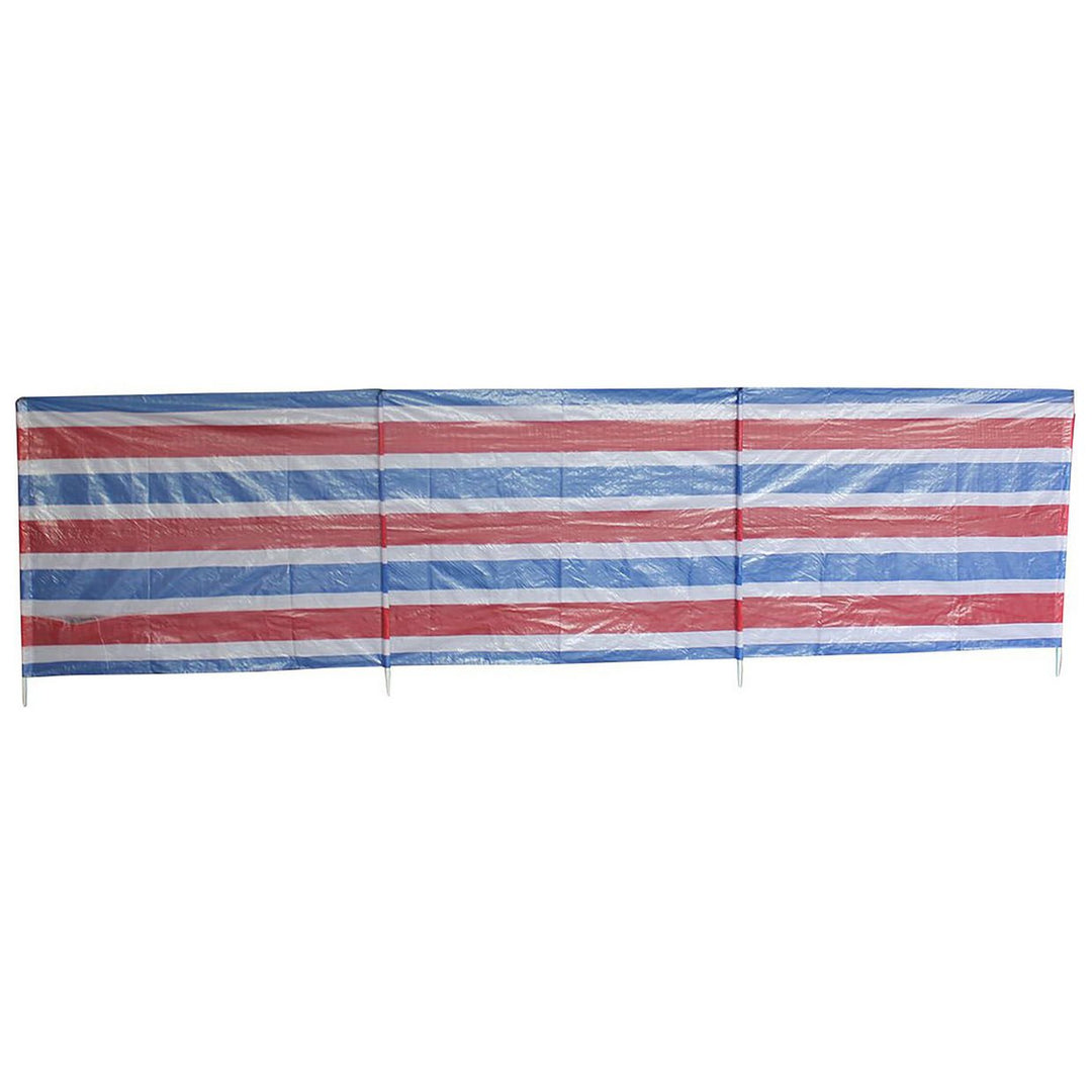 3 Section Windbreak - 3.75m x 1m - Multicoloured