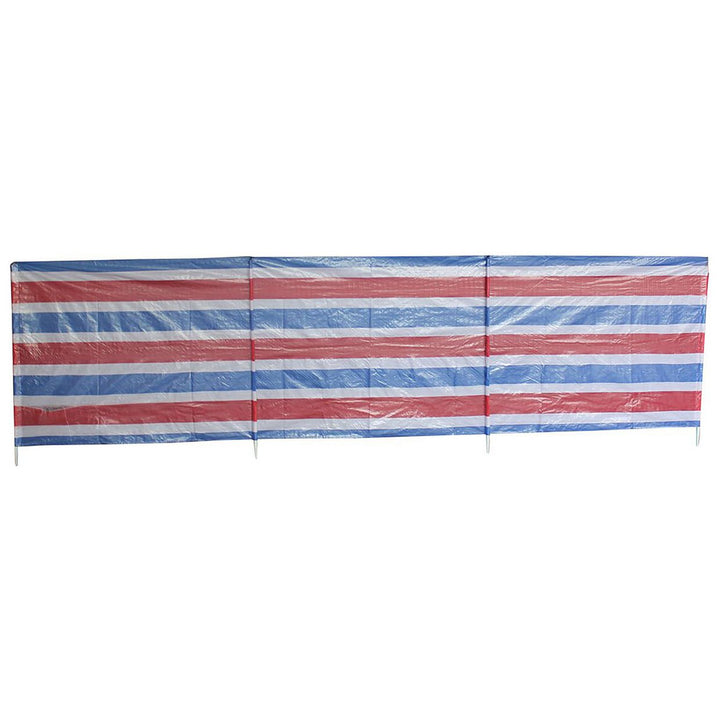 3 Section Windbreak - 3.75m x 1m - Multicoloured