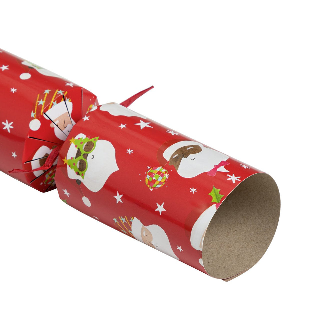 Home Pack of 12 Novelty Santa Head Christmas Crackers