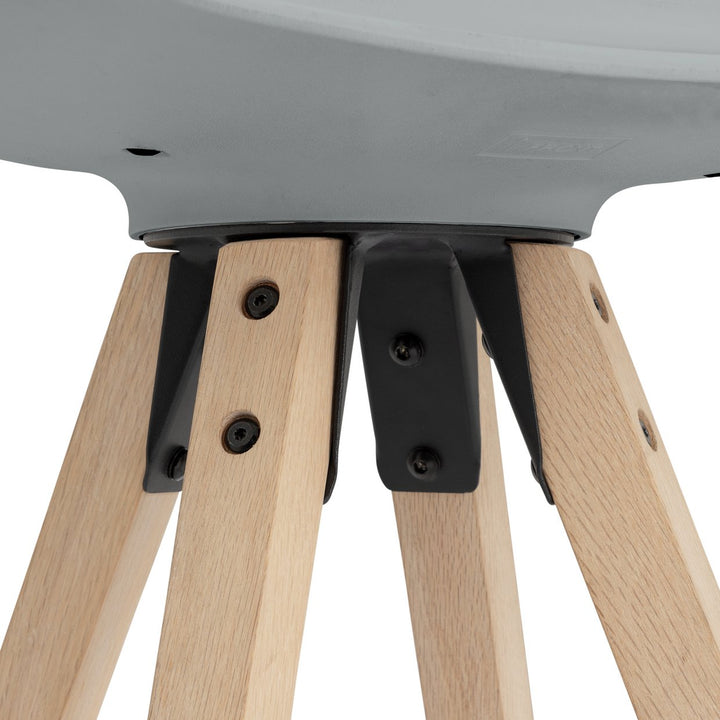 Habitat Jerry Pair of Counter Bar Stools - Grey