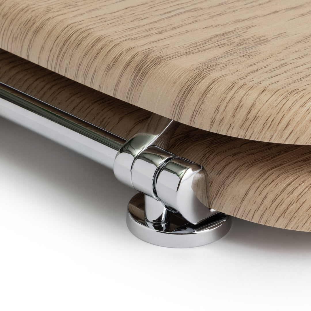Home Natural Oak Effect Toilet Seat - Natural