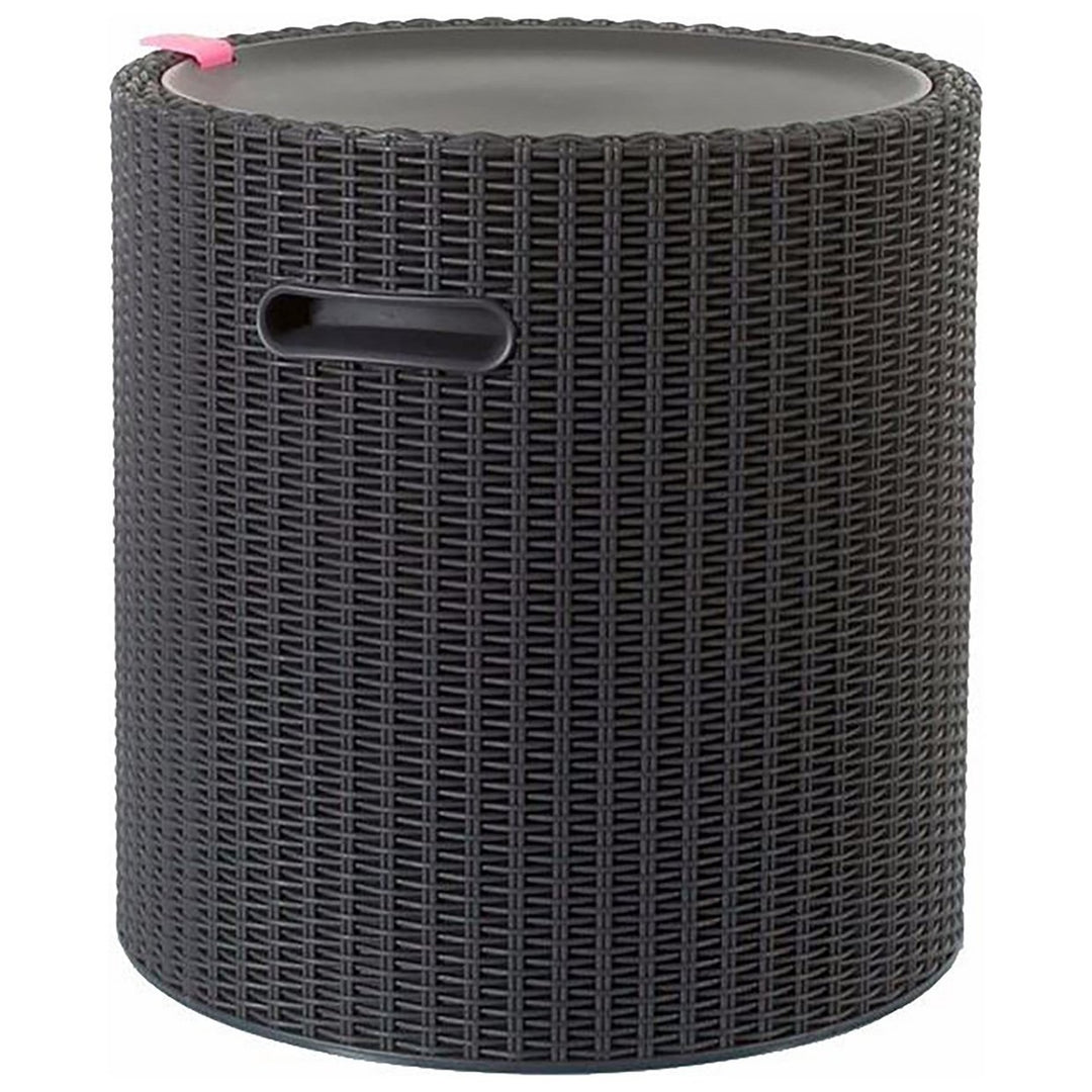 Keter 39L Cool Stool - Dark Grey