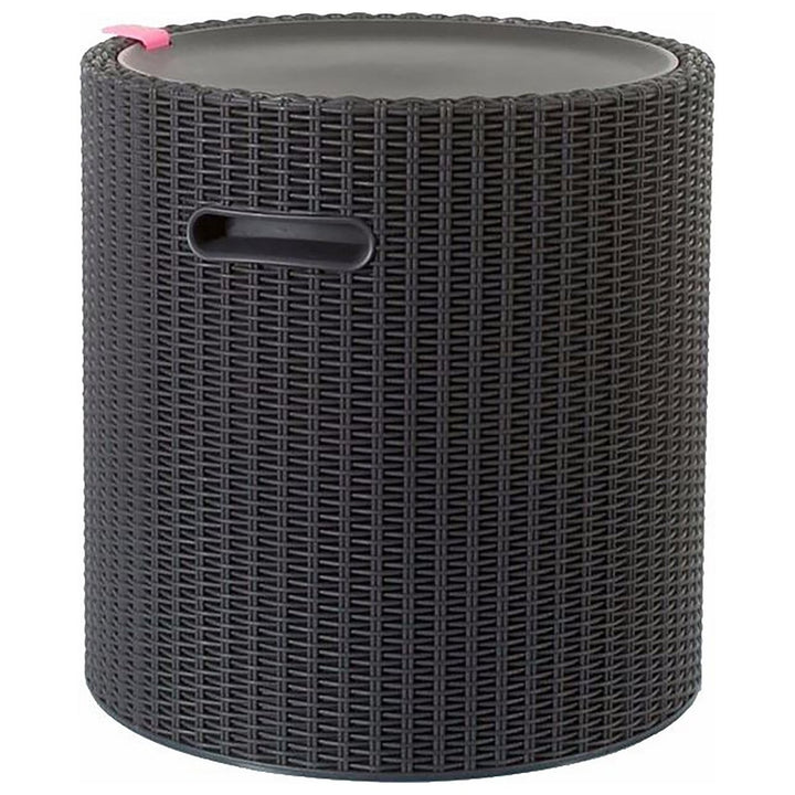 Keter 39L Cool Stool - Dark Grey