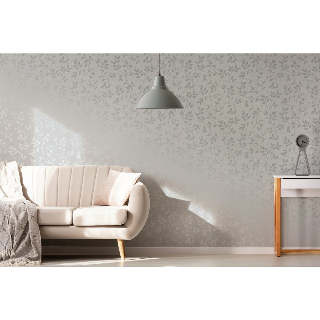 Graham and Brown Milan Trail Silver Wallpaper