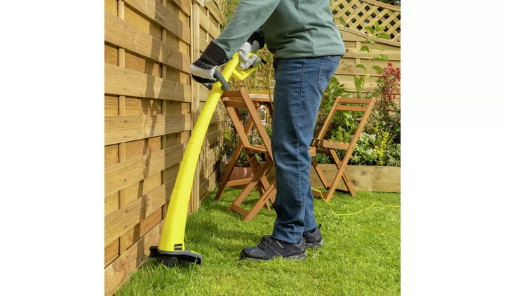 Challenge Corded 32cm Rotary Lawnmower 1000w & 22cm Grass Trimmer