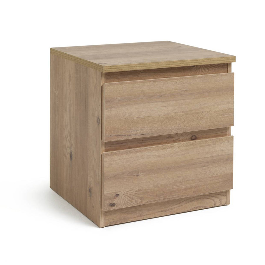 Habitat Jenson 2 Drawer Bedside Table - Oak Effect