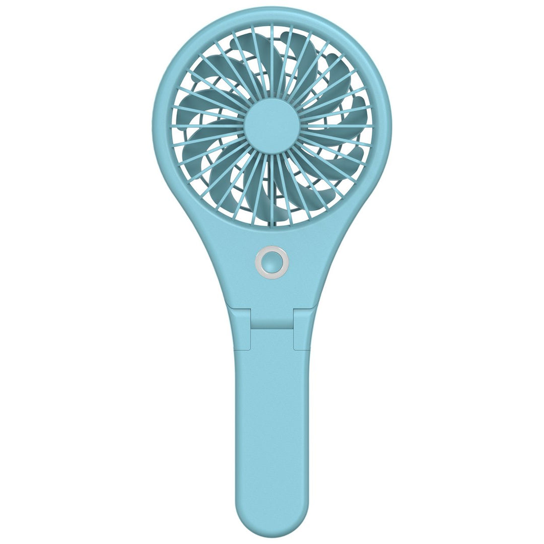Bush Blue Handheld &amp; Foldable Rechargeable Desk Fan - 4 Inch