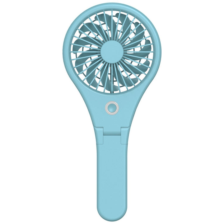 Bush Blue Handheld &amp; Foldable Rechargeable Desk Fan - 4 Inch