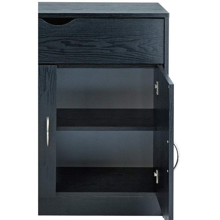 2 Door 1 Drawer Sideboard - Black