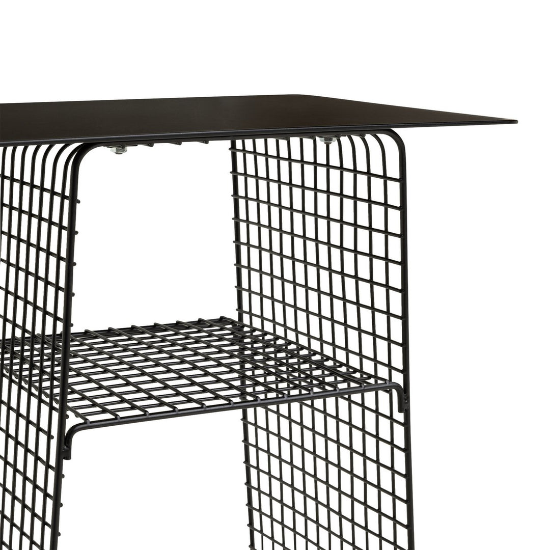 Habitat Cal Metal Bedside Table - Black