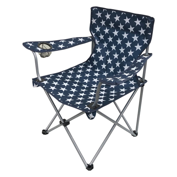 Pro Action Star Print Polyester Adults Folding Camping Chair