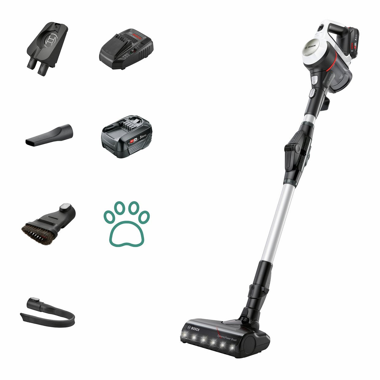 Bosch Unlimited 7 Cordless Vacuum Cleaner with 2 Batteries
