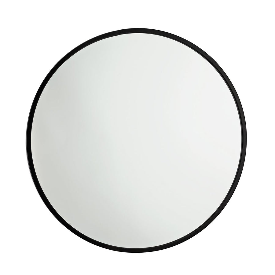 Habitat Kanso Round Metal Framed Wall Mirror - Black