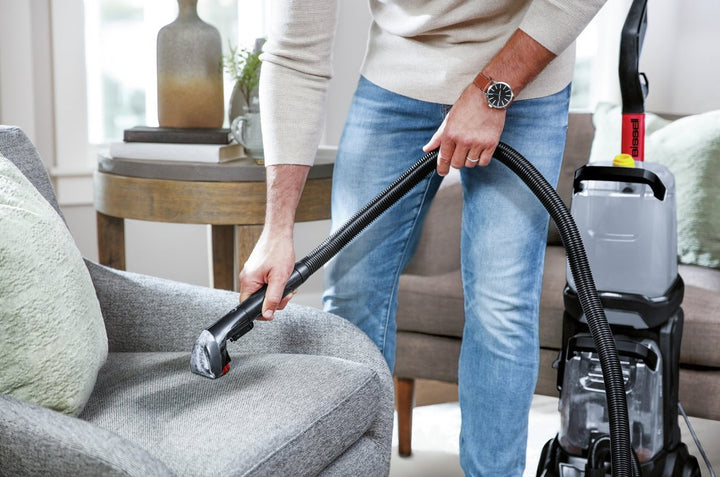 Bissell Powerclean 2X 3112E Upright Carpet Cleaner - Grey & Red