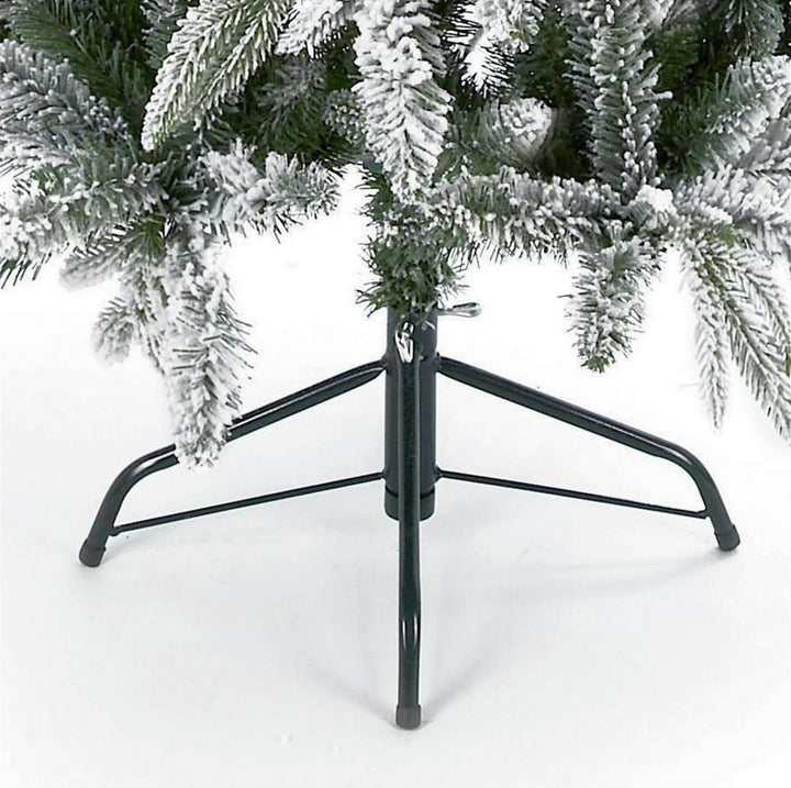 Premier Decorations 7ft Flocked Lapland Spruce Christmas Tree - Green