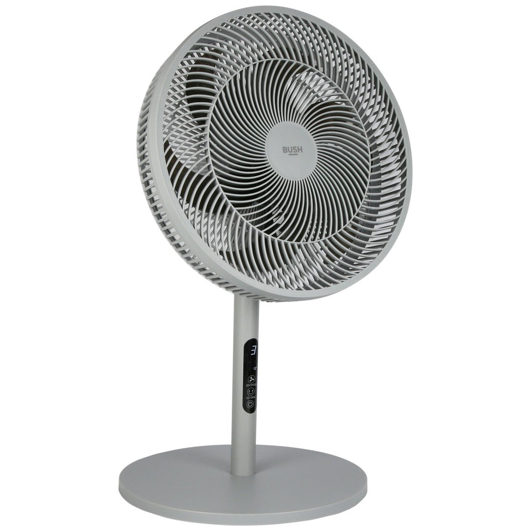 Bush Grey Pedestal/Desk Fan with Remote Control - 16 Inch