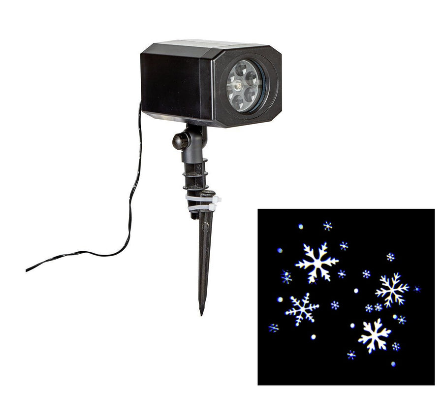 Home Indoor & Outdoor Snowflake Projector - White - Christmas Decoration