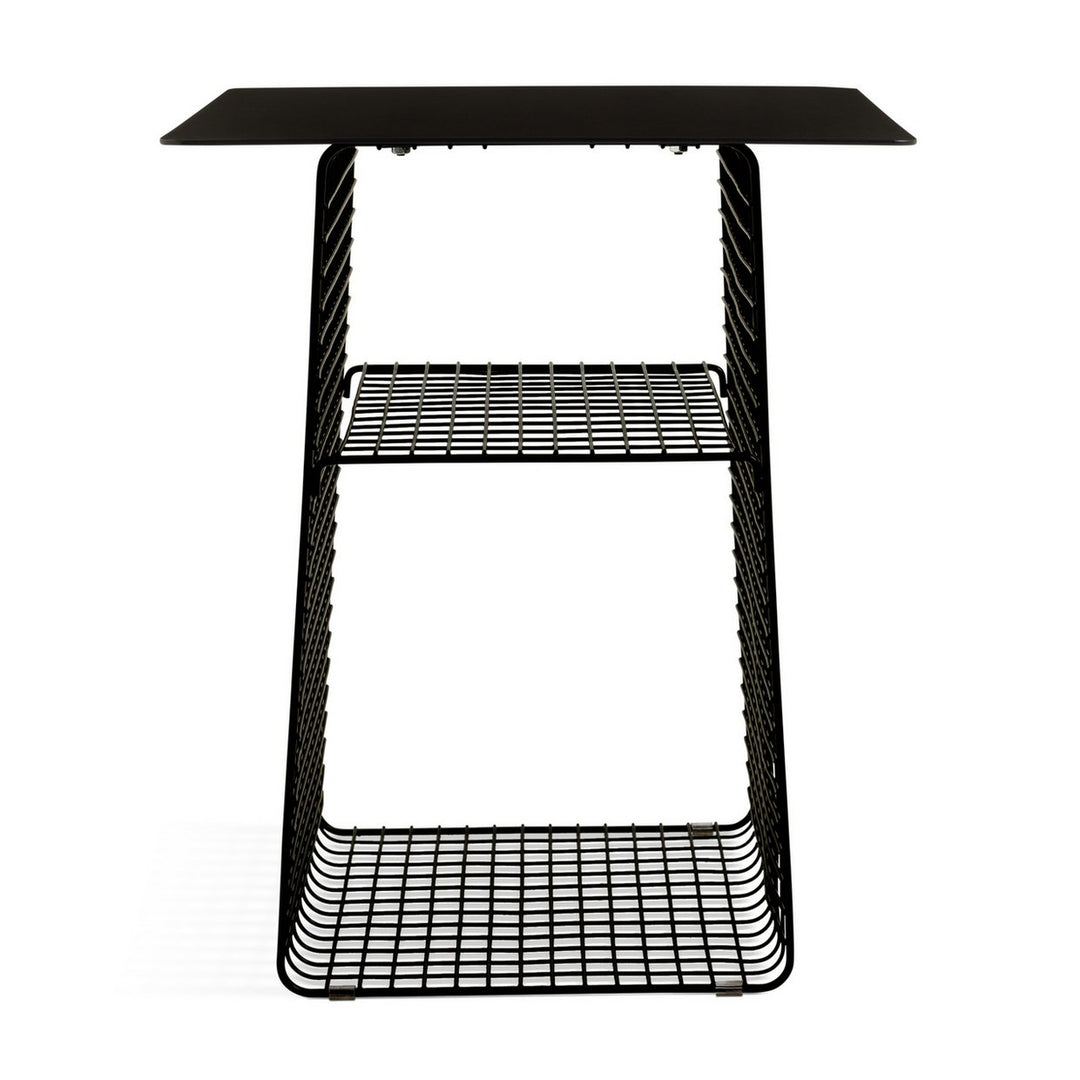 Habitat Cal Metal Bedside Table - Black